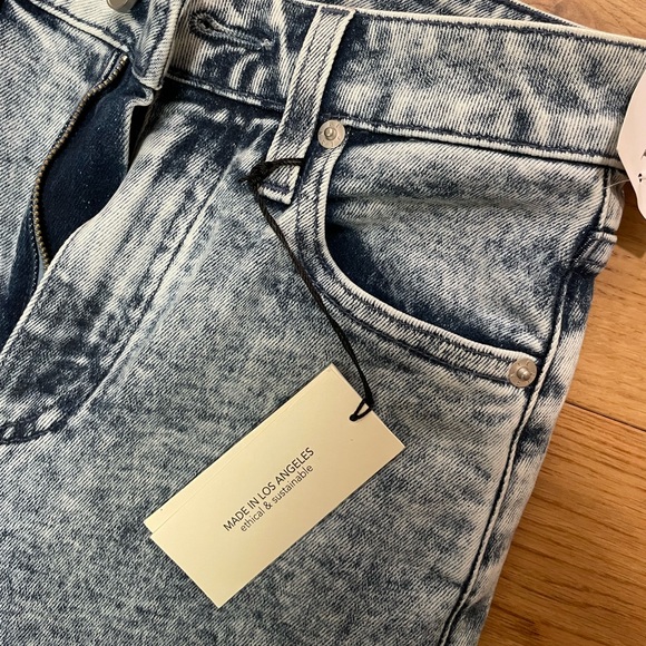 Sabine High Waist Raw Hem Ankle Straight Leg Jeans - Picture 8 of 11